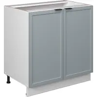 Vicco Fame-Line Wastafelkast – 80 cm met legplank, WB Marmer Licht blauw-grijs