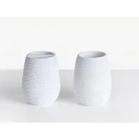 Beliani QUILA - Badkameraccessoireset - Wit - Polyresin