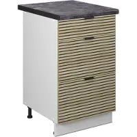 Vicco Fame-Line Keukenonderkast – 50 cm, WB Antraciet Eiken paneel