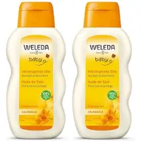 Weleda Baby Calendula Verzorgende Olie Parfumvrij 2x200 ml Olie