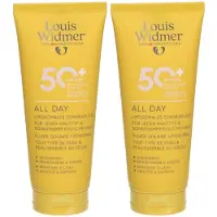 Louis Widmer All Day 50+ | Zonder Parfum 2x100 ml Zonnecrème