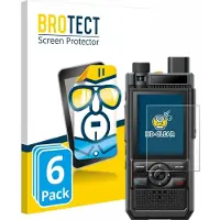 BROTECT - Screenprotector voor Hytera P50 - Folie Beschermfolie transparant 6 Stuks