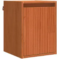 vidaXL Wandkast met opslag Wasbruin 30 x 30 x 40 cm Massief grenenhout