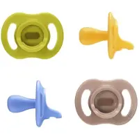 Tommee tippee Ultra-light StayPut fopspeen - 6-18 maanden - set van 4 - silicone fopspeen uit één stuk - Blauw multi