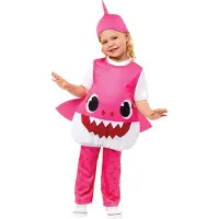 Liragram Mommy Shark kinderkostuum roze