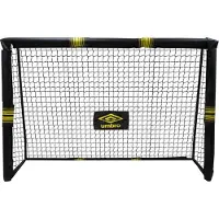 Umbro Voetbaldoel - Voetbal Goal 180 x 120 x 60 cm - Voetbalgoal Groot - Buitenspeelgoed voor Kinderen en Volwassenen - Snelle Montage - Voetbal Training Doel - Metaal - Zwart/ Geel