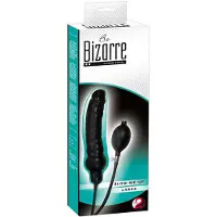 You2Toys – Latex Opblaasbare Dildo van Natuurlijk Materiaal met Schuimkern voor Eenvoudig Gebruik – 25 cm – Zwart