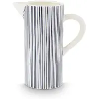 Vt wonen Waterkan vtwonen Jug With Ear Ceramic Small Stripes 20,5 x 12,5 x 25 cm