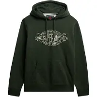 Superdry Heren Outdoor Co Relaxed groen sweatshirt (XL), Casual, Katoen, Lange mouwen M2014299A