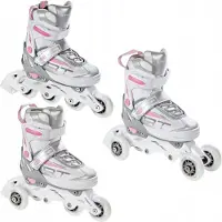 Raven Profession 3-in-1 Inline Skates/Rolskates Wit/Roze 35-39