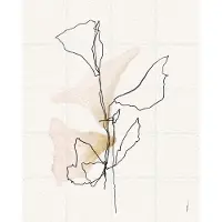 IXXI Minimal Bloom Lines, Ankie Kooi & Various - 80 x 100 cm - Gratis ophangtool - Grote wanddecoratie en posters - Line art, Aquarel, Minimalisme
