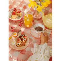 IXXI Spring breakfast, Ekaterina Zagorska - 100 x 140 cm - Grote wanddecoratie en posters - Aquarel, Kleurrijk, Illustraties, Keuken, Eetkamer