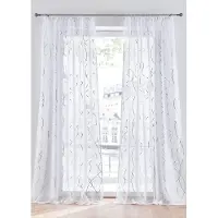 Bonprix Gordijn met glanzende print met gerecycled polyester (1 stuk) maat H/B: 175/140 cm