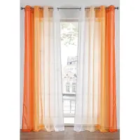 Bonprix Gordijn van lichte voile, ook verkrijgbaar in extra lang (2 stuks) maat h/b: 245/144 cm