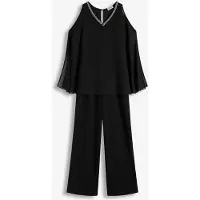 Bonprix Jumpsuit met overlay en strasversiering maat 40