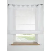 Bonprix Vouwgordijn van lichte voile maat h/b: 155/60 cm