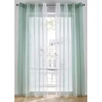 Bonprix Gordijn van lichte voile, ook verkrijgbaar in extra lang (2 stuks) maat h/b: 145/144 cm