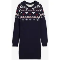 Bonprix Gebreide meisjes jurk met Noors patroon maat 164/170