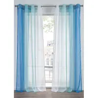 Bonprix Gordijn van lichte voile, ook verkrijgbaar in extra lang (2 stuks) maat h/b: 245/144 cm