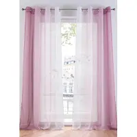 Bonprix Gordijn van lichte voile, ook verkrijgbaar in extra lang (2 stuks) maat h/b: 145/144 cm