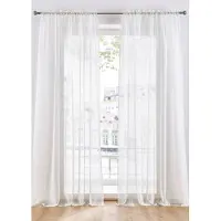 Bonprix Gordijn van lichte voile met tunnelband (2 stuks) maat h/b: 225/150 cm