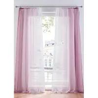 Bonprix Gordijn van lichte voile, ook verkrijgbaar in extra lang (2 stuks) h/b: 245/144 cm