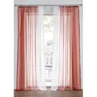 Bonprix Gordijn van lichte voile, ook verkrijgbaar in extra lang (2 stuks) maat h/b: 295/144 cm
