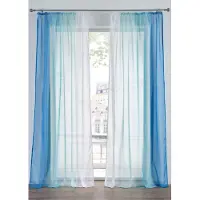 Bonprix Gordijn van lichte voile, ook verkrijgbaar in extra lang (2 stuks) maat h/b: 245/144 cm