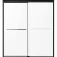 Vevor Badkuip Douchedeur (1422-1524 x 1524 mm / B x H) Semi-frameloze schuifdeur voor bad