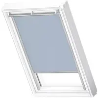 Velux Origineel Verduisterend Rolgordijn (DKL), Zilveren Kozijn, PK10, Light Blue
