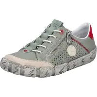 Rieker Sportieve veterschoen taupe / groen