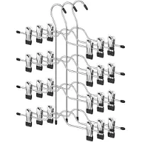 Songmics Rokhangers - Met klemmen - Set van 3 - Metaal