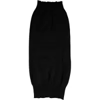 Dolce&Gabbana Zwarte Kasjmier Gebreide Neckerwarmer Foulard Sjaal