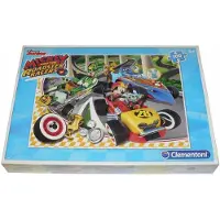 Clementoni Puzzel 100 Stuks - Muis Mickey & Race Auto's