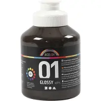 A-Color Glossy acrylverf, bruin, 01 - glossy, 500 ml