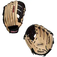 Wilson - MLB - Honkbalhandschoen - A500 - Blond/Zwart - 12,5 inch