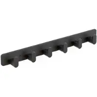 Duna Wandkapstok - Muur Kapstok Hangend - Handdoekrek Modern - 43 cm - Industrieel - Zwart RVS