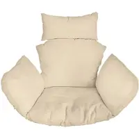 Ferocity - Hangstoel Kussen - Hangstoelkussen - Tuincocon Kussen - Schommelkussen - Polyester - Beige