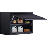 Vevor Werkplaatswandkast 77 x 31,8 x 50 cm Hangkast 108 kg Totale capaciteit (2 planken) Werkplaatskast Gemaakt van 0,6 mm dikke SPCC-staalplaat Ideaal als opbergkast