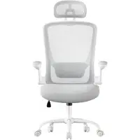 Songmics Bureaustoel - Ergonomisch - Mesh - Met schommelfunctie