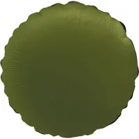 Folat - Folieballon Rond Olive green - 45 cm
