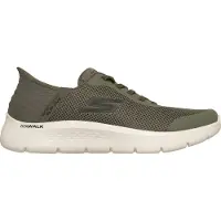 SKECHERS sneakers, model 216324-OLBK, in de kleur OLIVE TEXTILE/BLACK TRIM, maat 42
