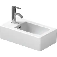 Duravit Vero - Fontein 45x25 cm, met overloop, met kraangat, wit 0702250000