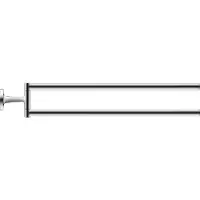 Duravit Handdoekhouders + handdoekhaken, Handdoekstang STARCK T 2-armig, beweegbaar, 465mm chroom