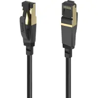Hama 00202002 RJ45 Netwerkkabel, patchkabel CAT 8 S/FTP 3 m Zwart 1 stuk(s)