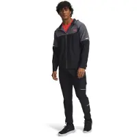 Under Armour Tech Utility Woven Trainingspak Full-Zip Zwart Donkergrijs Rood