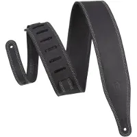 Levy's Like Butter 2.5 Double Stitched Black Gitaarriem