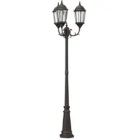 vidaXL Tuin Lamp Brons 61 x 53 x 235 cm Aluminium en glas