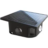 Calex oplaadbare solar wandlamp | Altamura | Vierkant | 2700K | 40 lumen | IP44 | 0.6W | Zwart