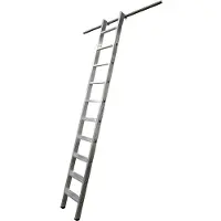 Krause kastenladder, aluminium, met 1 paar inhanghaken, 12 treden